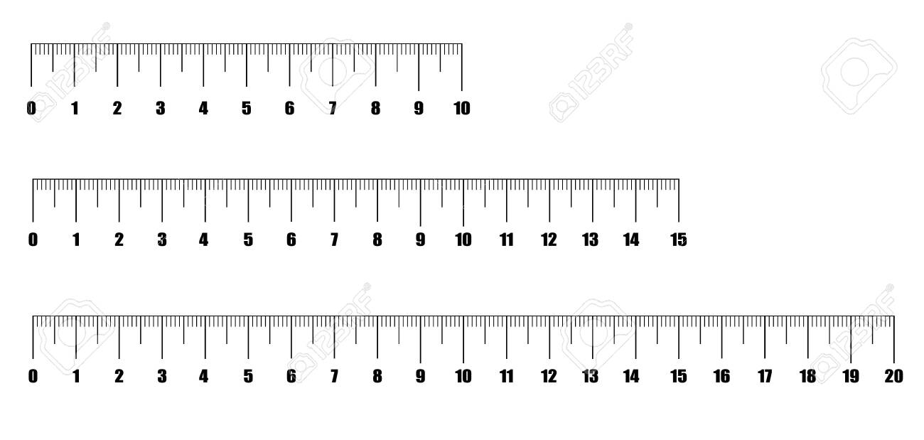 Линейка шкала измерения сантиметровая