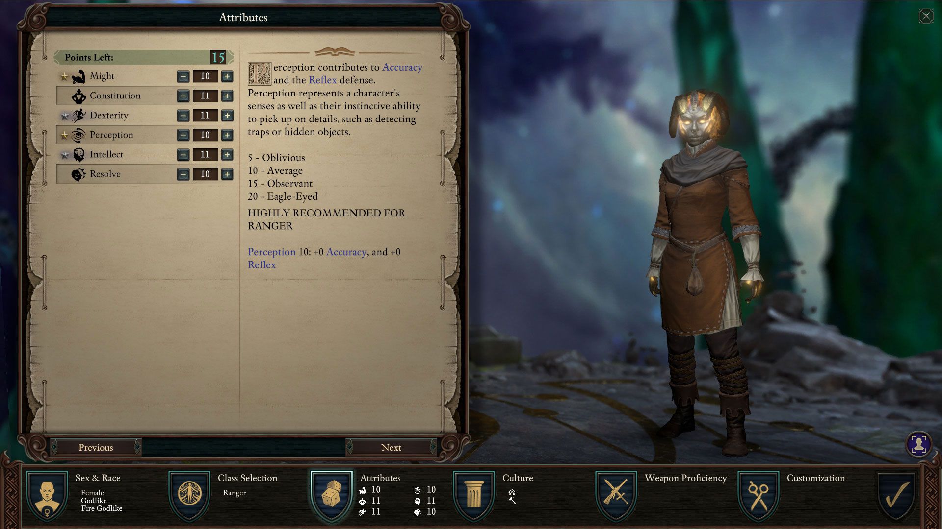 deadfire screenshot character creation