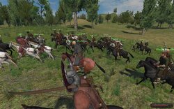 charging at the head of an army