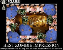 rpgcodex awards 2008 best zombie impression